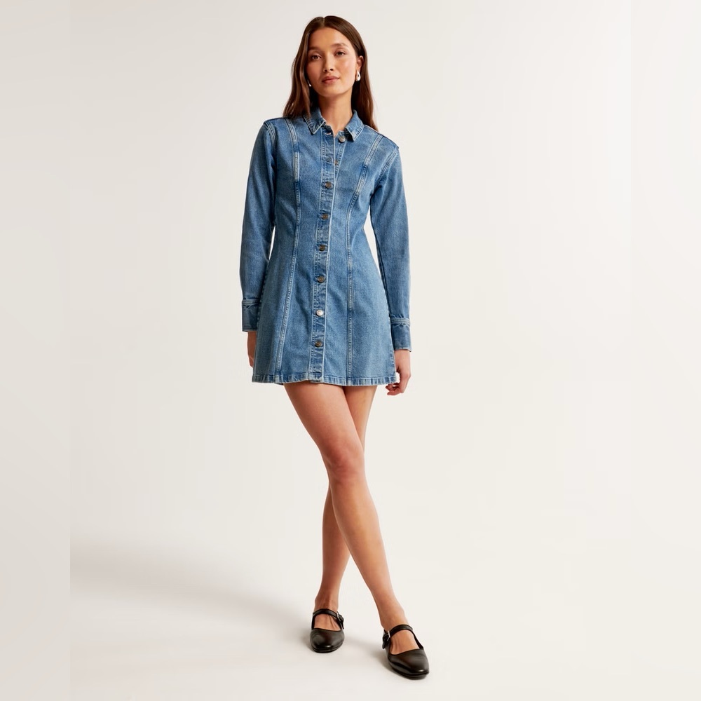 Abercrombie Denim Shirt Dress - Small - NWT